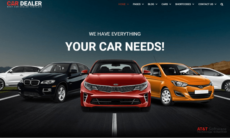 Online car dealership website