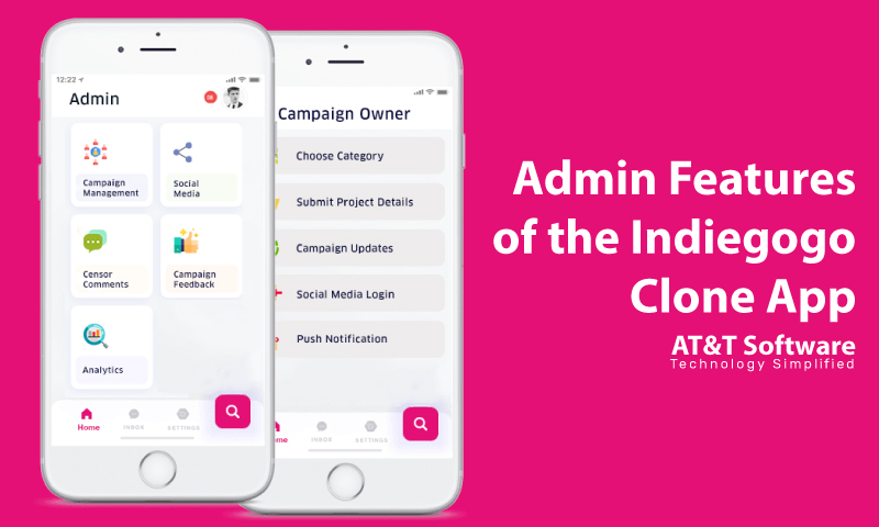 Admin Features of the Indiegogo Clone App