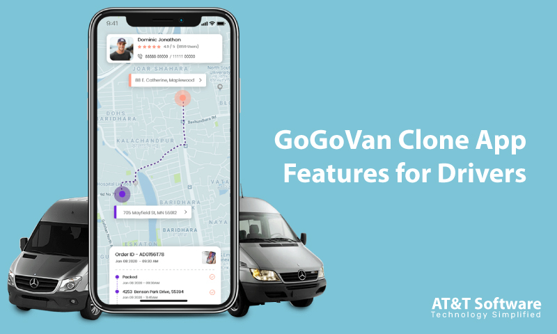 GoGoVan Clone App Features for Drivers