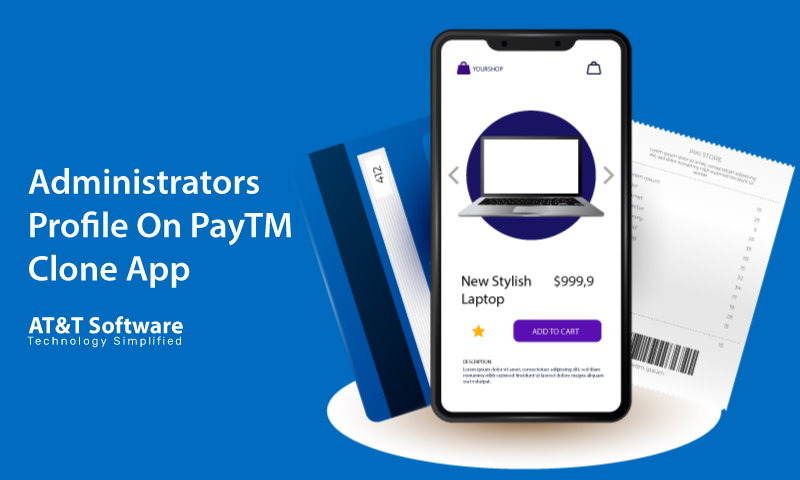 Administrators Profile On PayTM Clone App