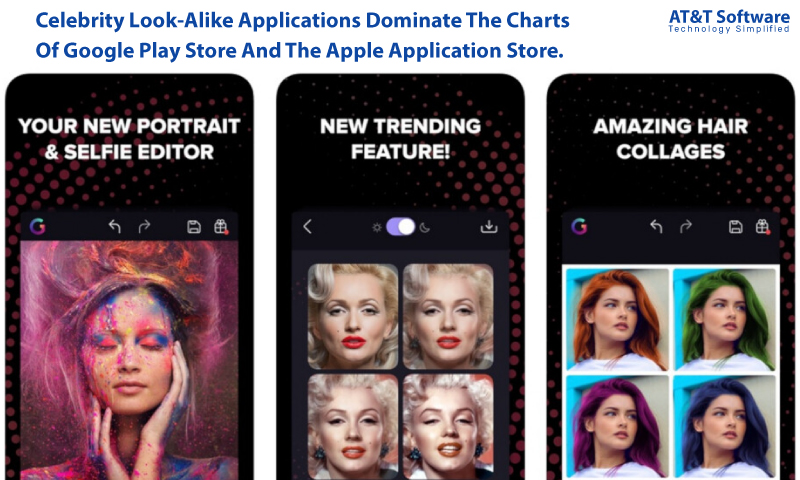 Celebrity Look-Alike Applications Dominate The Charts Of Google Play Store And The Apple Application Store