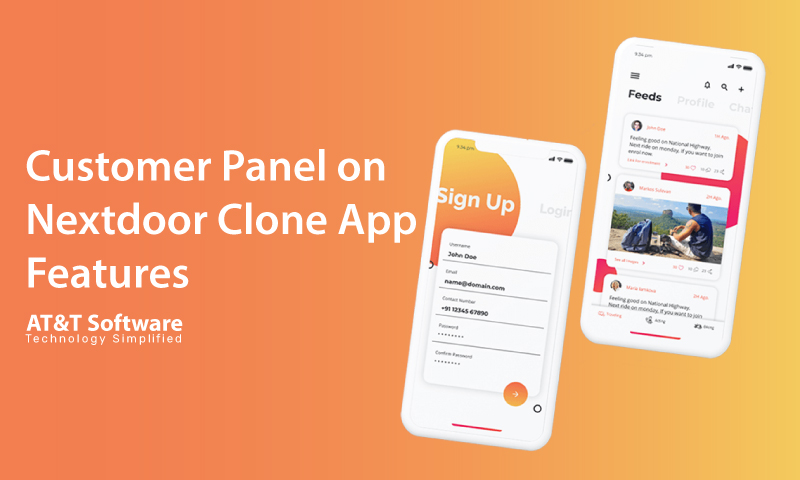 Customer Panel on Nextdoor Clone App Features