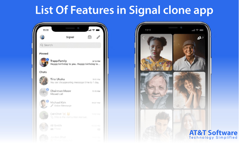 List Of Features in Signal clone app